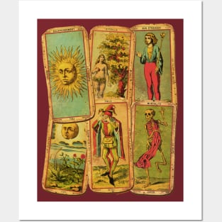 Antique Marseille Tarot Posters and Art